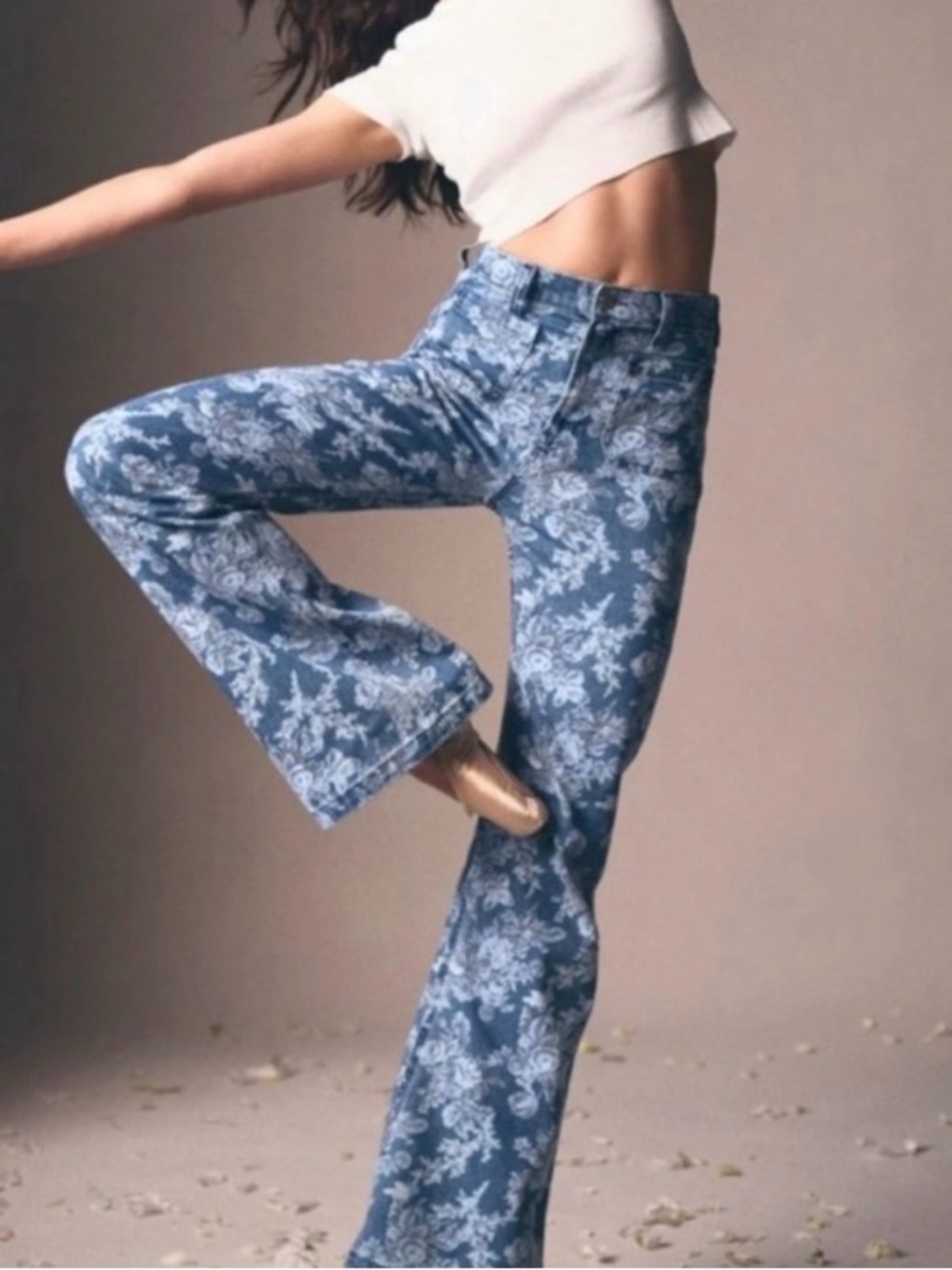 New Gap x Love Shack Fancy Stretch Flare Jeans